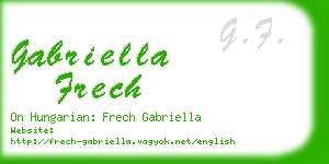 gabriella frech business card